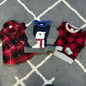 Baby Gap lot of 3 sweaters size 3-6 months